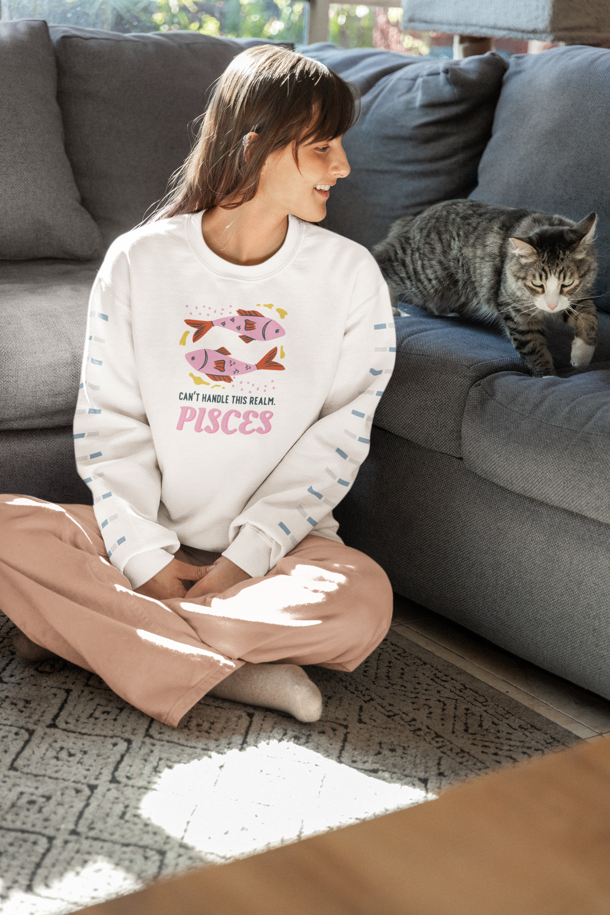 Pisces Sweatshirt – “Can’t Handle This Realm”