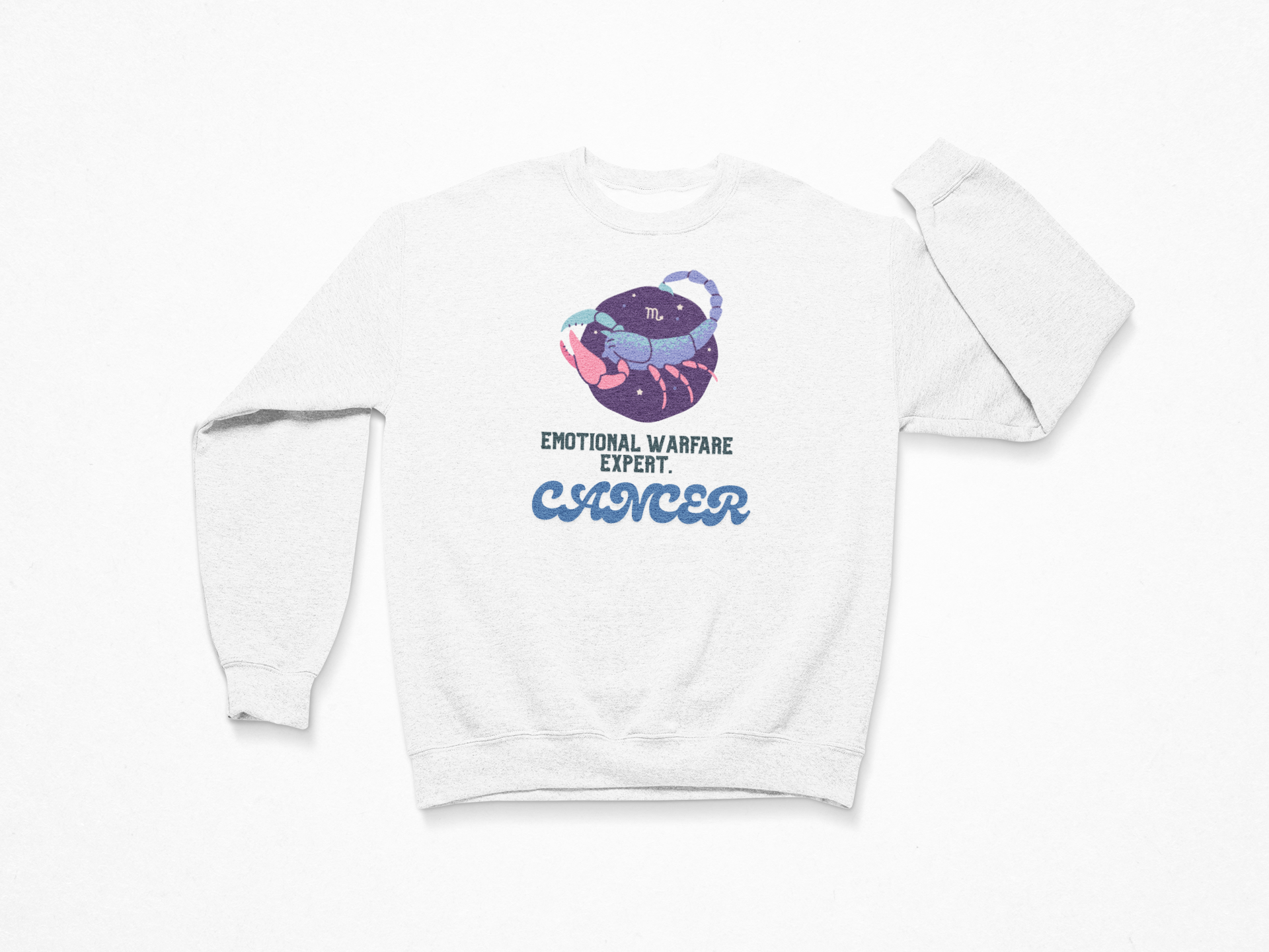 Cancer Sweatshirt – “Emotional Warfare Expert”