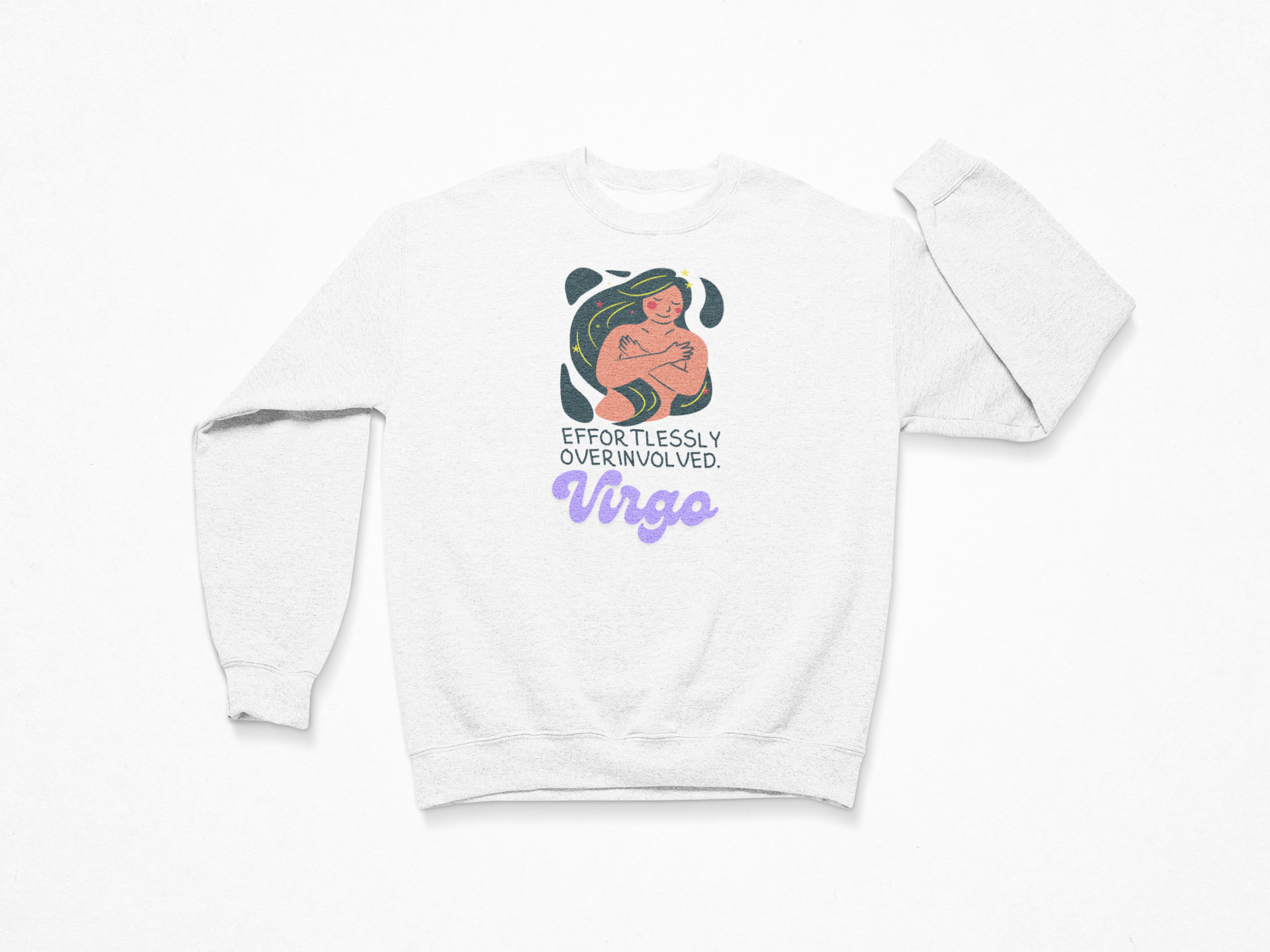 Virgo Sweatshirt – “Effortlessly Overinvolved”