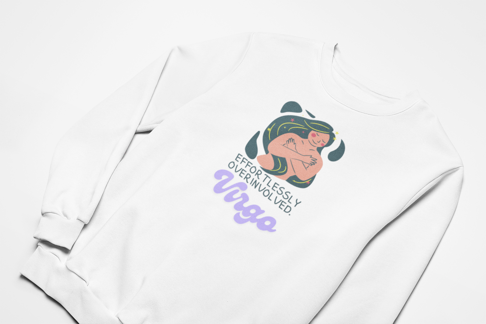 Virgo Sweatshirt – “Effortlessly Overinvolved”