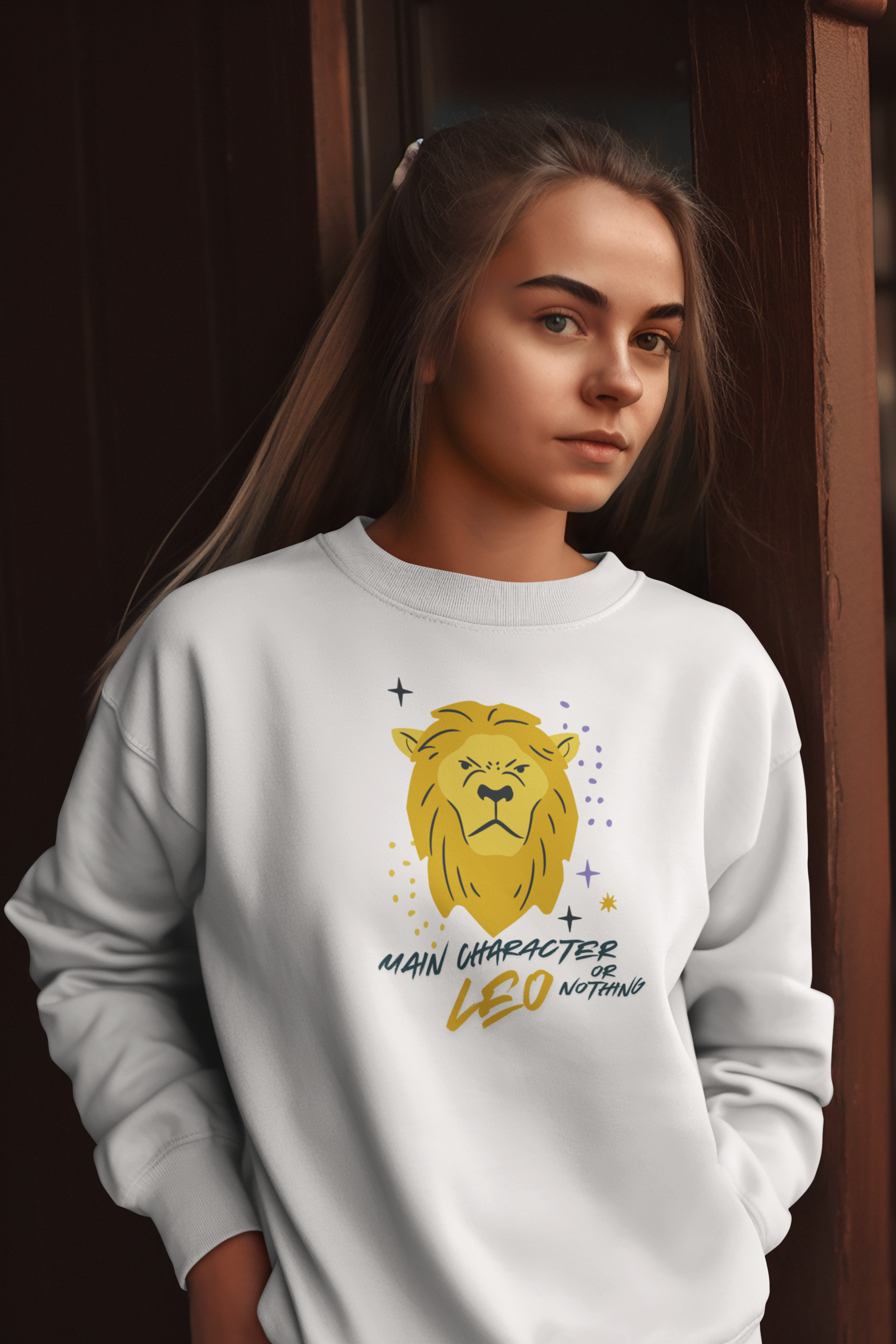 Leo Sweatshirt – “Main Character Energy”